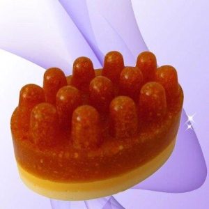 Масажне мило з апельсиновою цедрою, 130 г (ручна робота)