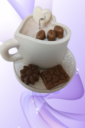 Аромасвічка "Ранкова кава з шоколадом" ☕️🍫✨№2
