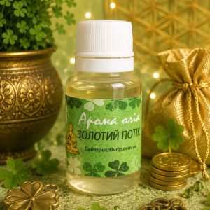 🧴 Аромаолія «Золотий потік» · Серія «Достаток»