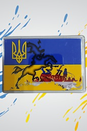 Патріотичні акрилові магніти із символікою України