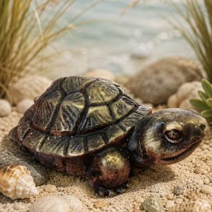 🐢 «Мудрая черепаха» — гипсовая декоративная фигурка с бронзовым покрытием