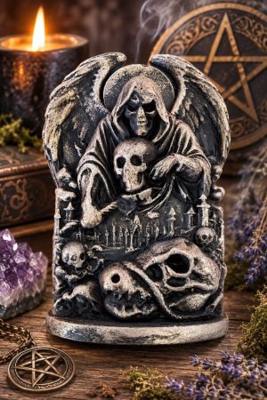 🜏 «Ангел смерти — Хранитель последней тайны» — гипсовая фигурка